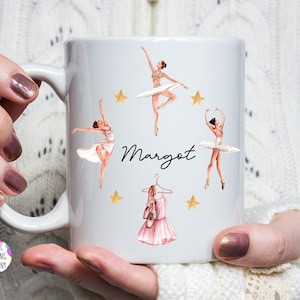 Ballerina mug, Ballet Dancer gift, Ballet mug, Ballet Bag Clothes class lover- Ballet Exam gift -Present Ballet Shoe bag, Tutu,Dancer art