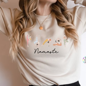 Yoga Sweatshirt Personalised Gift Yogi, Yoga Jumper, leggings, Namaste ,yoga clothes ,yoga Mat, Yoga Sweater gym hoodie Yoga bag Best Friend