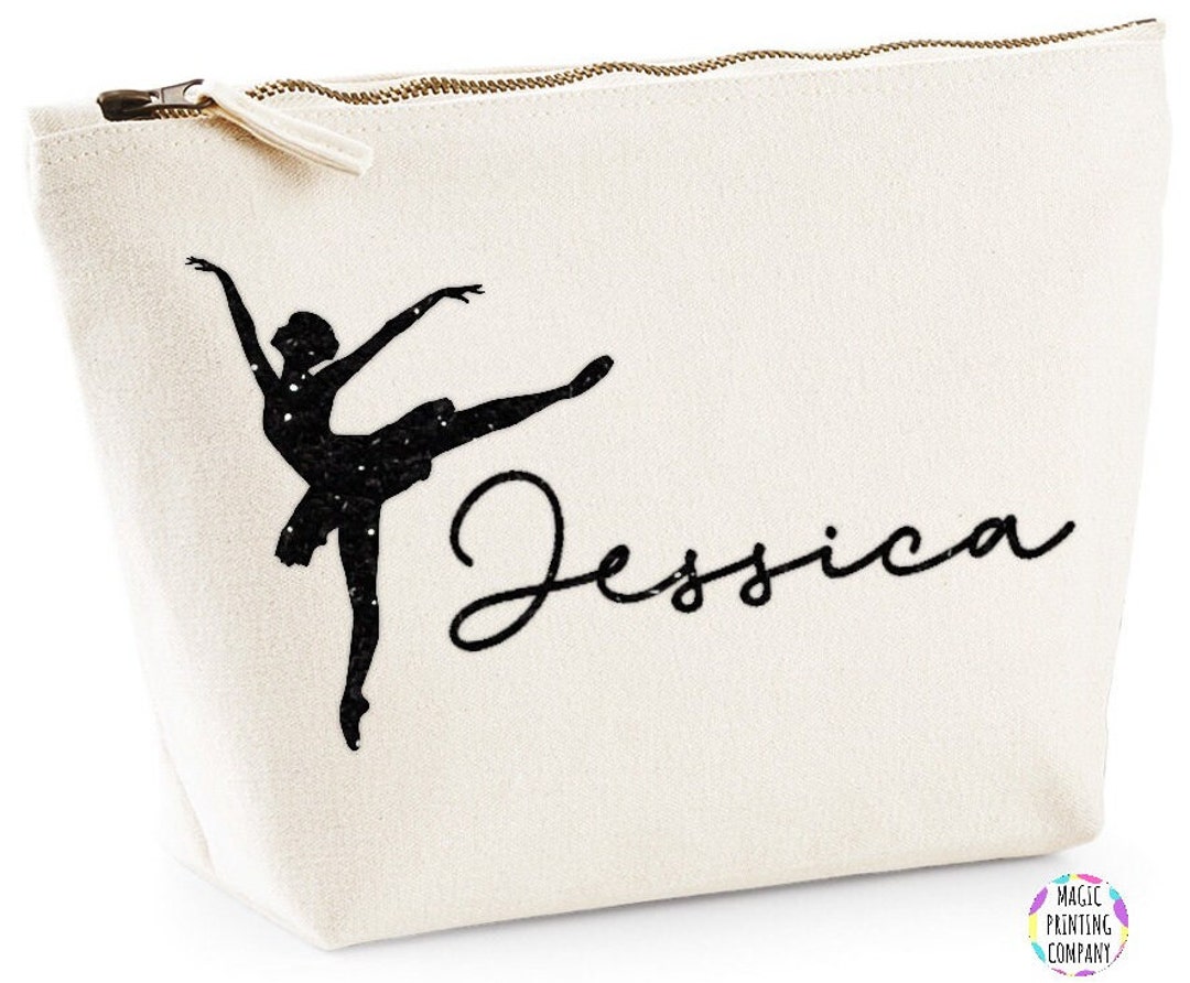 Personalised Ballerina Bag Ballet Make up Bag Dancer Make up bag Dance gift