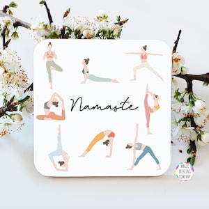 Yoga Coaster Namaste Bag Personalizzato Presente meditazione mindfulness migliore amico Tazza da caffè vestiti yoga yoga regalo Mat sport palestra felpa con cappuccio