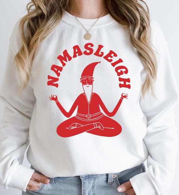 Yoga Santa Natal Jumper Sweatshirt Sweatshirt Sweatshirt, Yoga