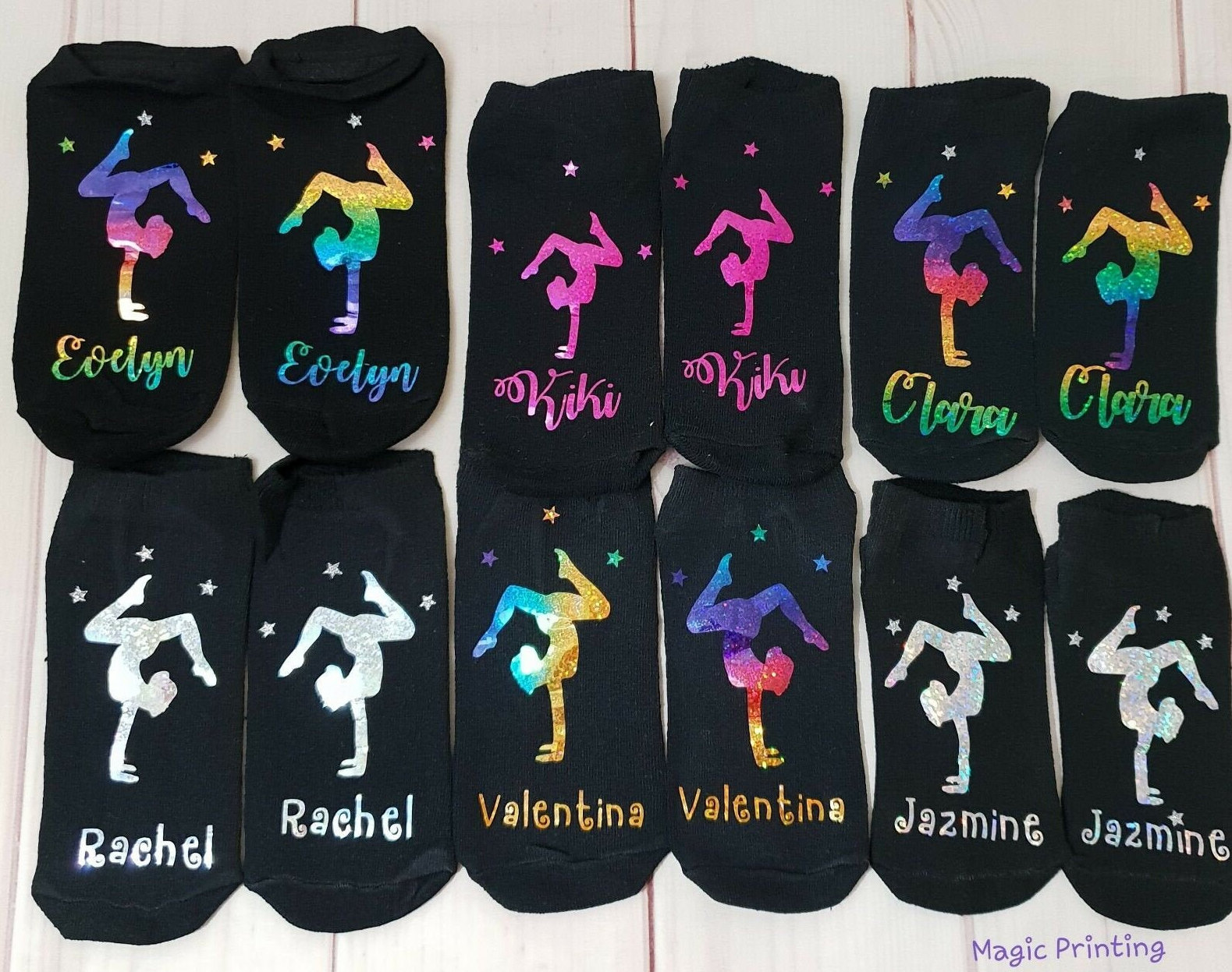 Chaussettes de Pom Pom Girl Blanc et Rouge - accessoire pour deguisement pas cher