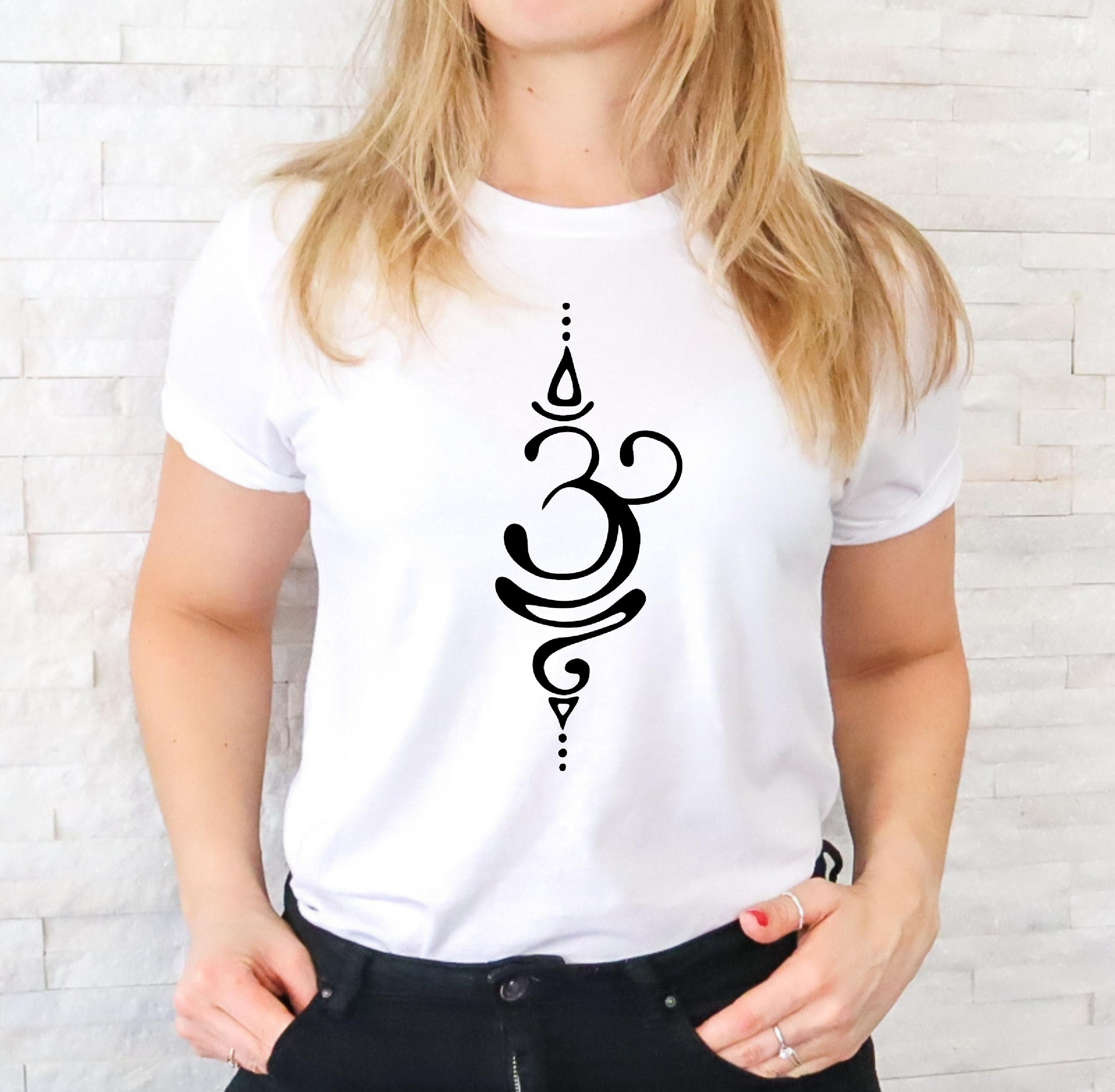 Breathe Symbol T Shirt Yoga T-shirt Unisex Top Motivational picture