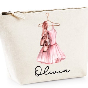 Ballerina Bag- Personalised Ballet Make up Bag Dancer Make up