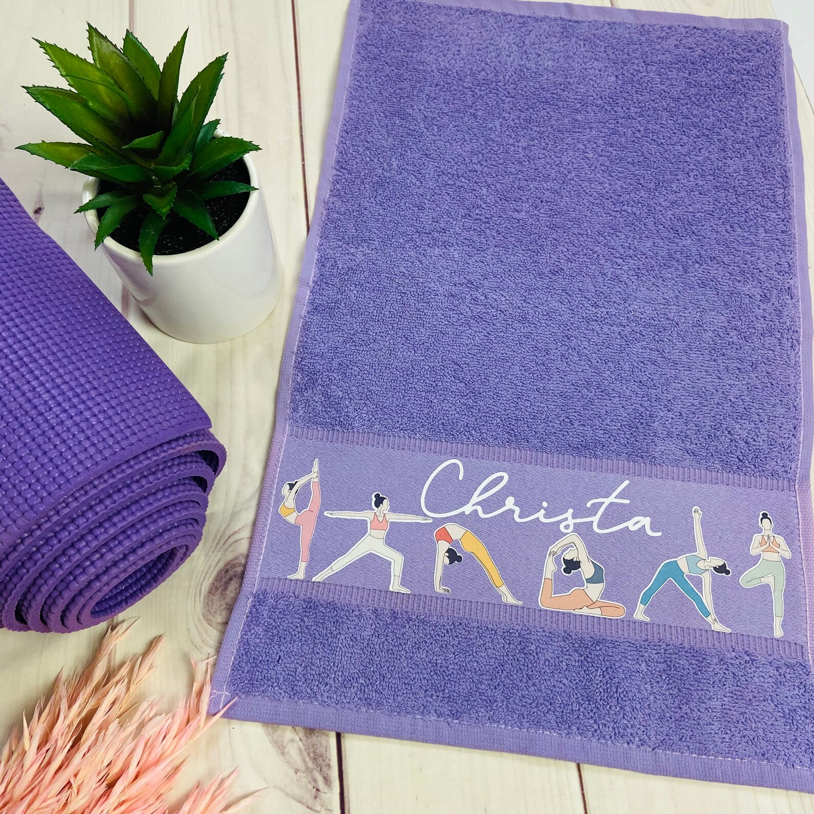 Yoga Gift Towel Personalized for Yogis