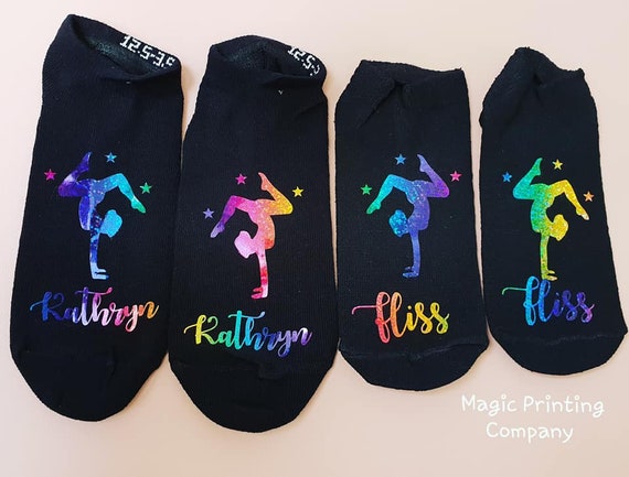 Personalised Gymnastics Socks Gym Trainer Liners Gym Bag Christmas Stocking  Filler Gymnast Glitter Present Gift Girls Adults Birthday Gift -  Canada