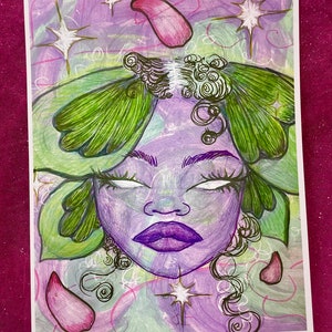 Fairy art illustration portrait (print)