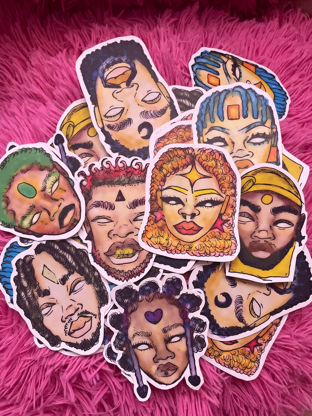 Black Art Stickers - Etsy