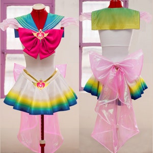 Princesa Cosplay Traje Arco Iris HECHO A MEDIDA Hecho a mano