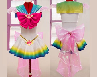 Princesa Cosplay Traje Arco Iris HECHO A MEDIDA Hecho a mano