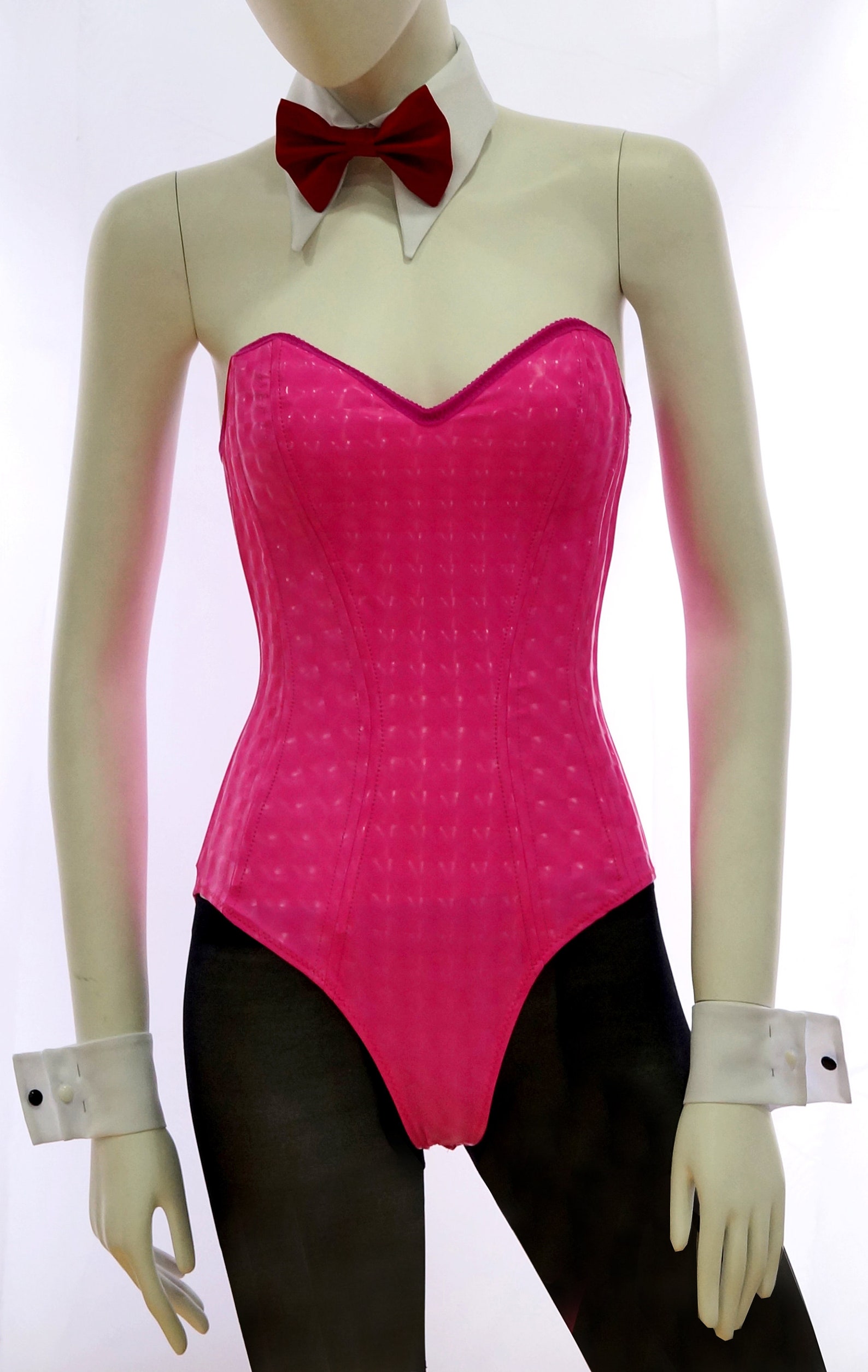 Playboy Bunny Pink suit Costume Cosplay Bodysuit Burningman Etsy