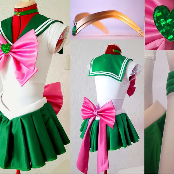 Princesa del Trueno Verde Cosplay Traje mágico HECHO A MEDIDA Hecho a mano