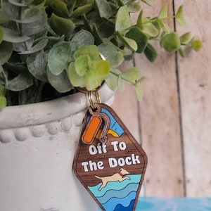 Dock Diving Keychain
