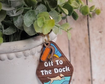 Dock Diving Keychain