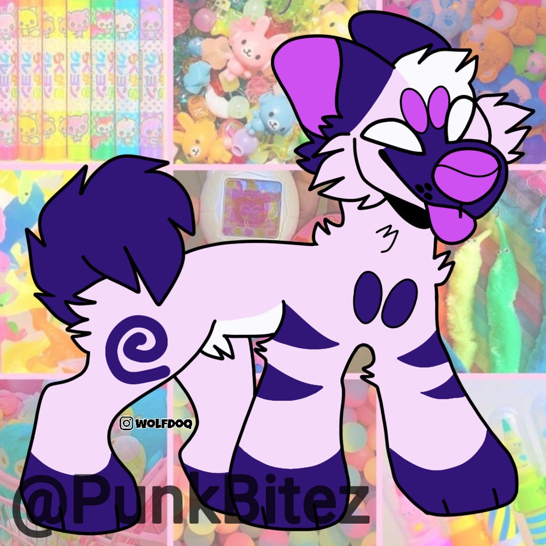 purple-galaxy-themed-wolf-furry-fursona-oc-adopt-etsy