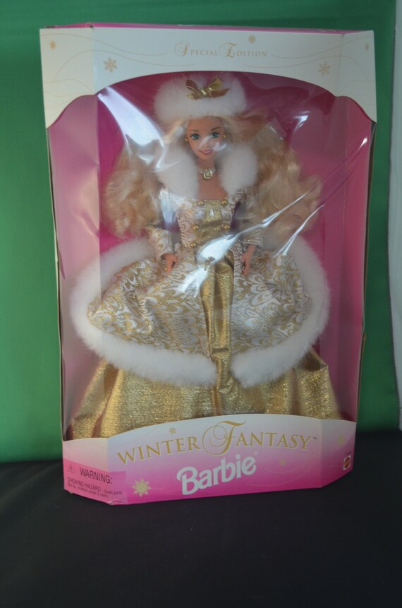 winter fantasy barbie 1995 value