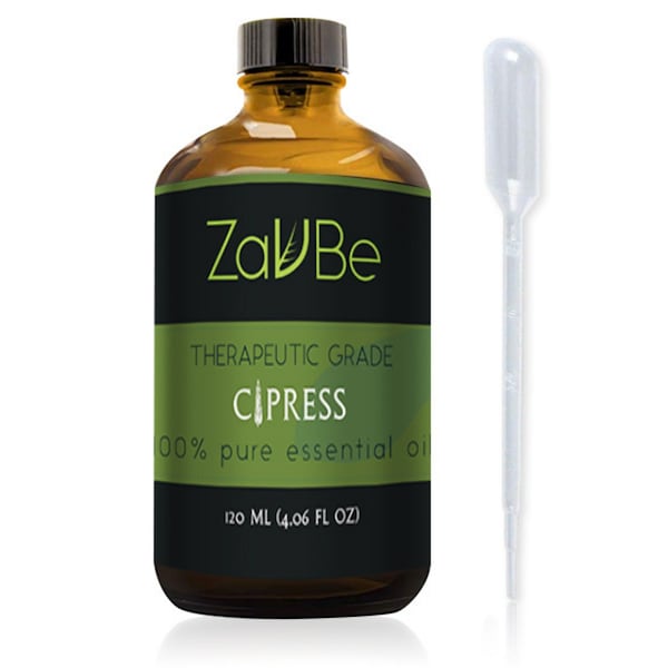 ZAVBE Cypress Oil (Cupressus Sempervirens) | 100% Pure, Undiluted, Natural, Therapeutic Grade 120 mL (4 oz) / 10 mL (1/3 oz)