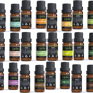 18 Essential Oil Set with 20 Hole Gift case Diffuser Aromatherapy 100% Therapeutic Grade Lavender Peppermint Tea Tree Frankincense Oregano image 5