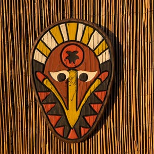 Tiki Mask Wall Decor