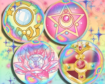 Magical Girl Pin-back Buttons