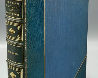 Abraham Lincoln The Prairie Years by Carl Sandburg Ledereinband 1929