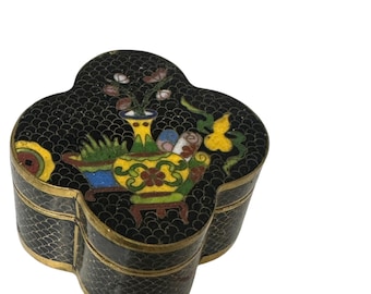 Vintage Cloisonné Schmuckbox