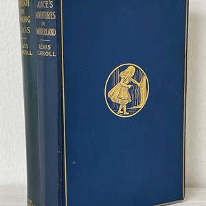 Alice&#39;s Adventures in Wonderland and Through the Looking Glass 2 Volumes 1907 Lewis Carroll