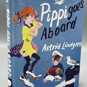 Pippi Goes Aboard by Astrid Lindgren Vintage 1969 Illustrated Edition