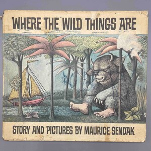 Where The Wild Things Are by Moritz Sendak Vintage 1963 Edition Early Printing