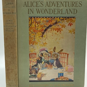 Alice&#39;s Adventures In Wonderland Lewis Carroll 1935 Illustrated Gwynedd Hudson