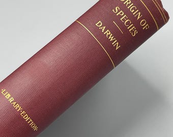 El origen de las especies de Charles Darwin Edición antigua 1900