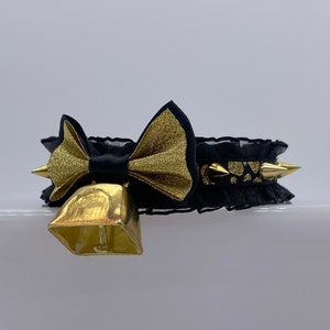 Dark Golden Calf/Cosplay/Cow/Spike/Lolita/Ushi/Kemonomimi/DDLG/Goth/Ribbon Collar
