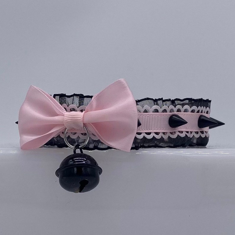 Soft & Studded Neko/LittleSpace/PetPlay/KittenPlay/Nekomimi/DDLG/BDSM/Cosplay/Goth/Lolita Collar 