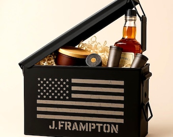 Personalized Engraved Ammo Can, Groomsmen Gift, Fathers Day Gift, Gift for Him, Best Friend, Best Man, Hunting, Hunters Gift for Dad, Box