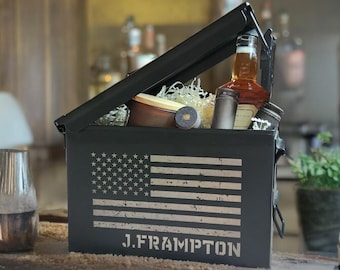 Personalized Engraved Ammo Can, Groomsmen Gift, Fathers Day Gift, Gift for Him, Best Friend, Best Man, Hunting, Hunters Gift for Dad, Box