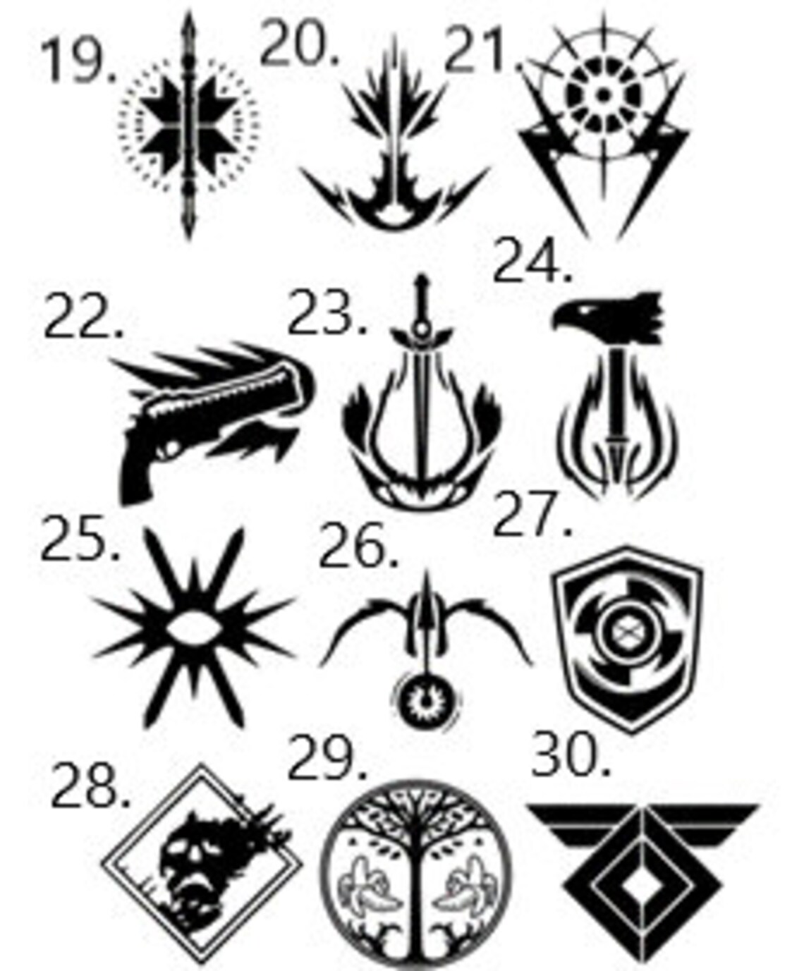 Multiple Option Destiny 2 Vinyl Decals Etsy