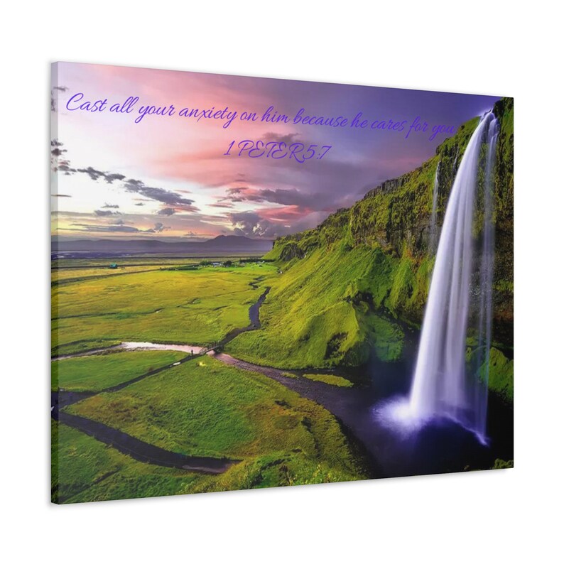 Wall Art Bible Verse Canvas Art, Scripture Art, Living Room Wall Art