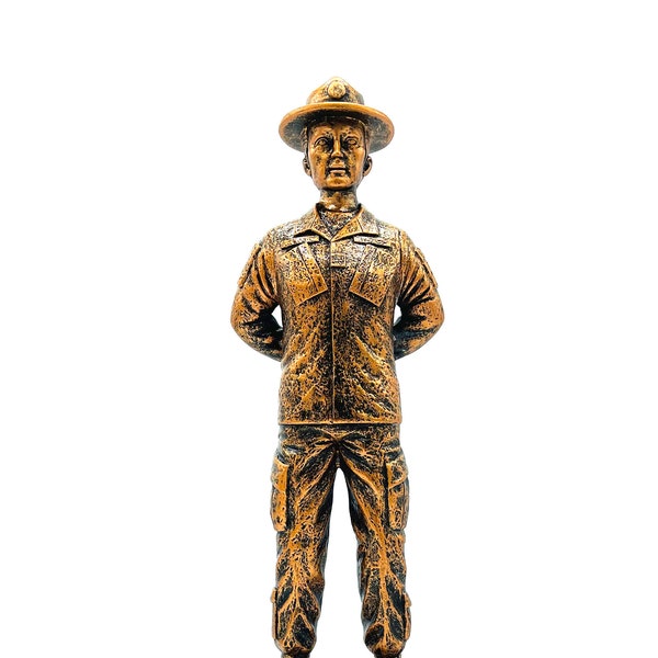 Drill Sergeant Male Statue