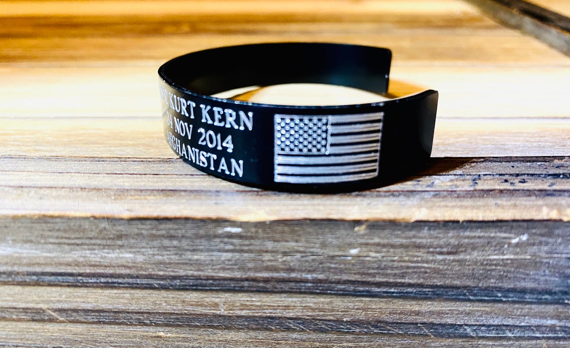 Military Memorial Bracelets Etsy
