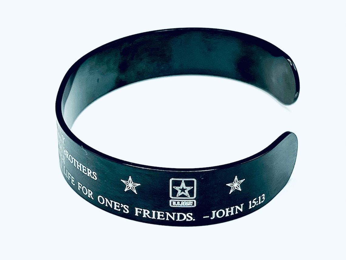 Military Army Memorial Bracelet Etsy