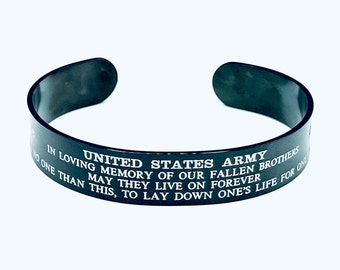 Military Army Memorial Bracelet