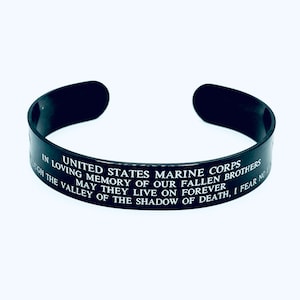 Military Marine Memorial Bracelet