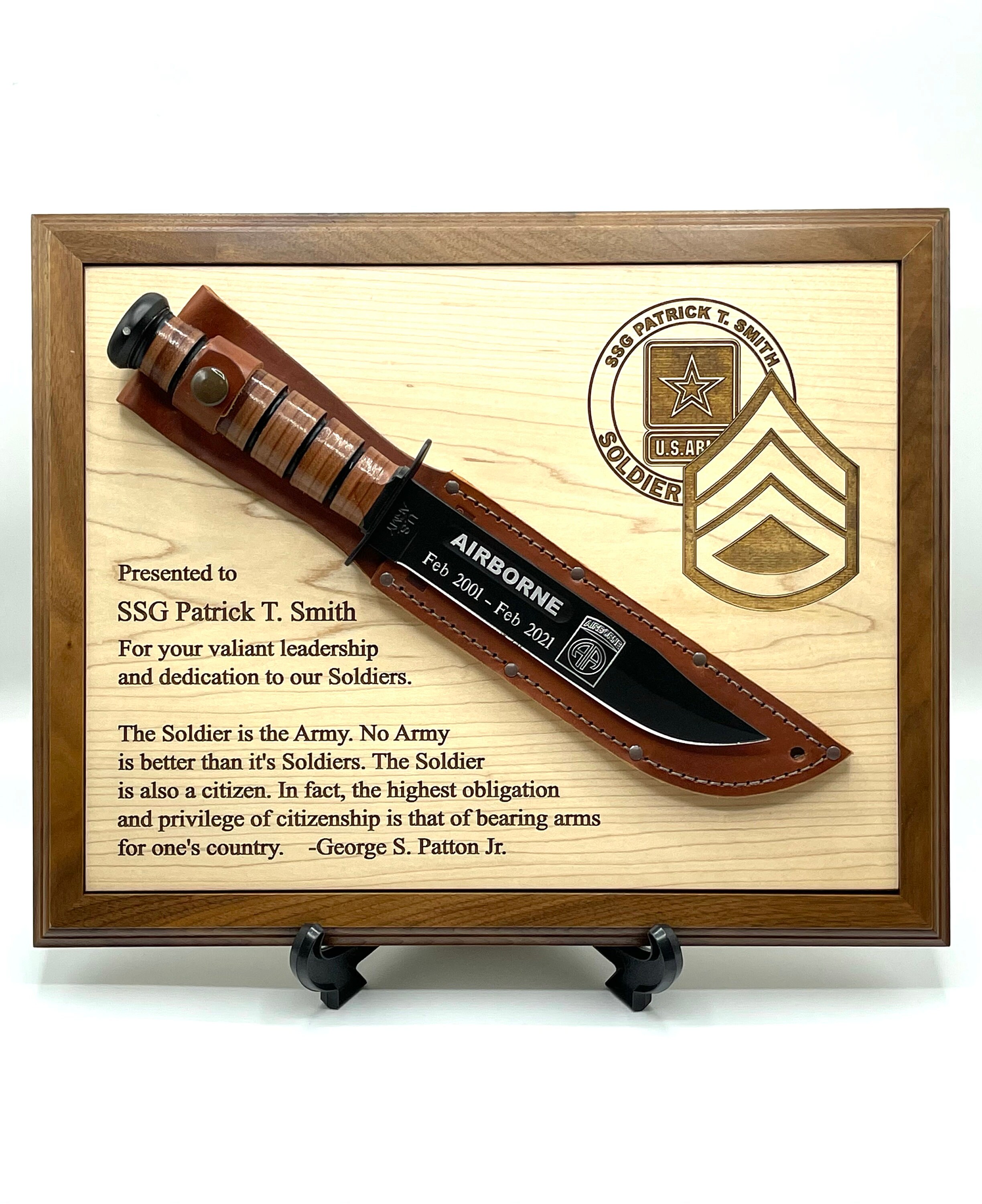 KaBar Knife Plaque Etsy