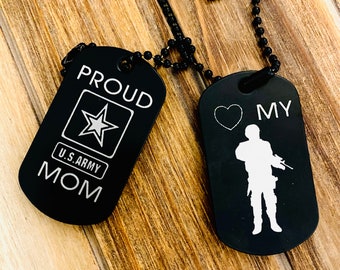 Placas de identificación militares personalizadas