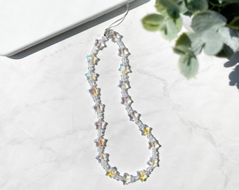 BEST SELLER: Iridescent Star Phone Strap/ Shimmery Color Changing Phone Charm/ Suncatcher Phone Charm/ Y2K Phone Accessories