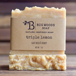 Triple Lemon - Goat Milk and Honey Soap
