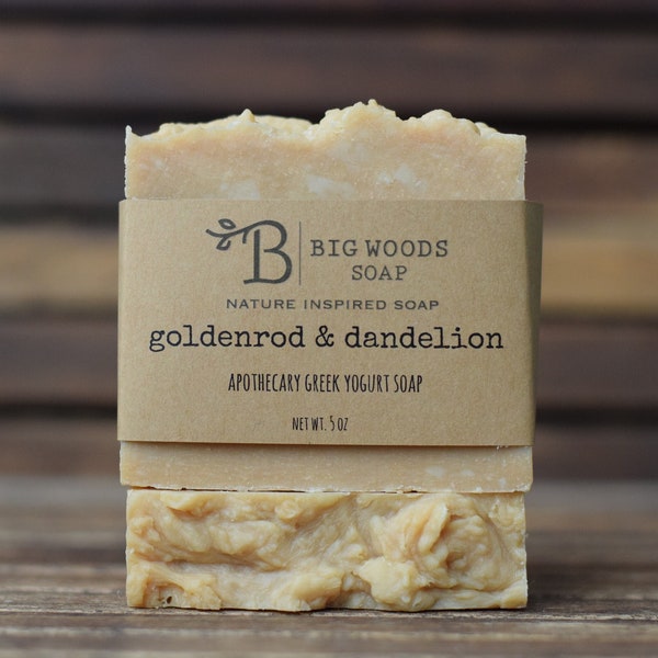 Goldenrod and Dandelion Apothecary Soap - Greek Yogurt & Honey