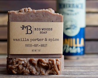 Beer Soap - Vanilla Porter & Spice - NY State Craft Beer Soap - Goat milk and beer soap - Men's gift idea craft beer lover's gift idea