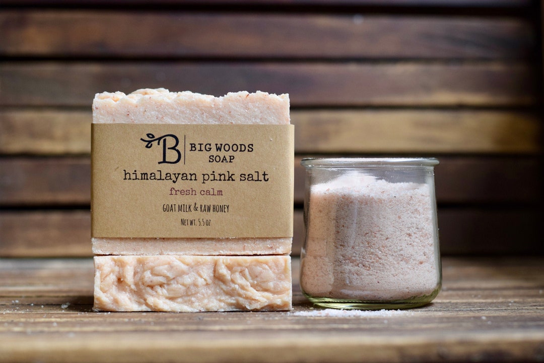 Himalayan Pink Salt Soap Bar - Fresh Calm Essential Oil Handmade Soap ...