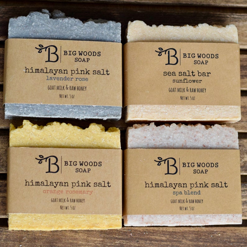 Spa Blend Himalayan Pink Salt Soap Bar - Essential Oil Handmade Soap - Etsy